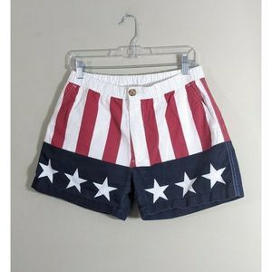 Chubbies Rocky Balboas Shorts American Size Medium stars Red White Blue